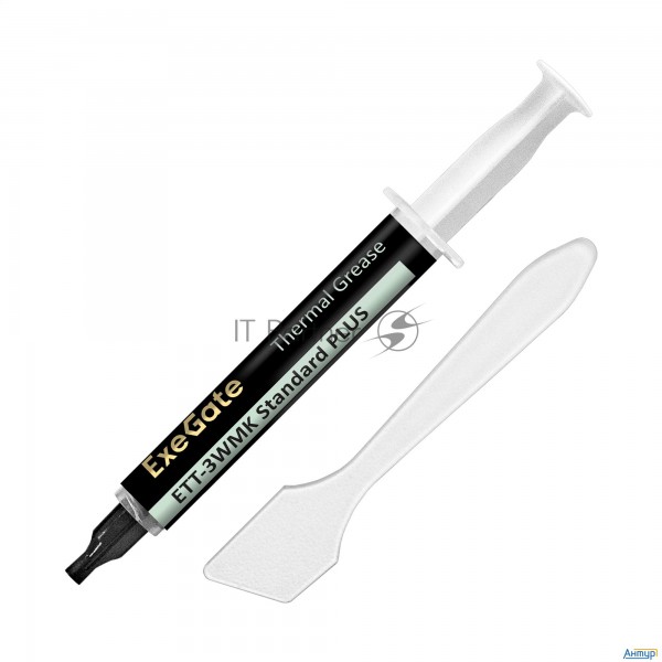 Термопаста Exegate EtТ-3wmk Standard Plus (3,2 Вт/(м•К), 3г, шприц с лопаткой)
