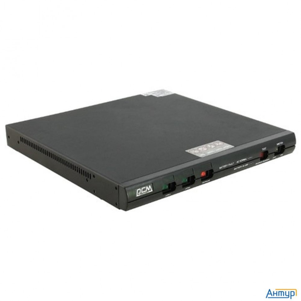 Powercom King Pro Rm Kin-1000ap ИБП (1u) {line-interactive, 1000va/800w, Rack, 5хС13, Serial+usb} (1