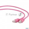 Патч-корд Utp Cablexpert кат.5e, 2м, литой, многожильный (розовый)