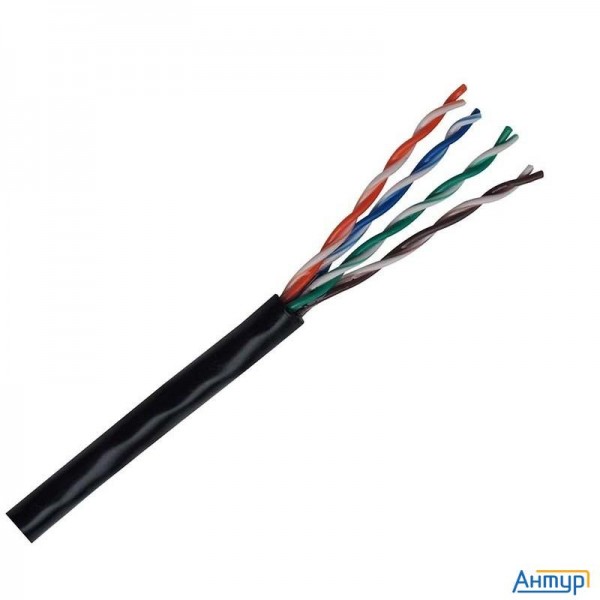 Кабель витая пара Bion Bcl-u5510-181 U/utp, кат.5e, 4x2x0,51 мм Awg 24, медь, одножильный, Pvc, для