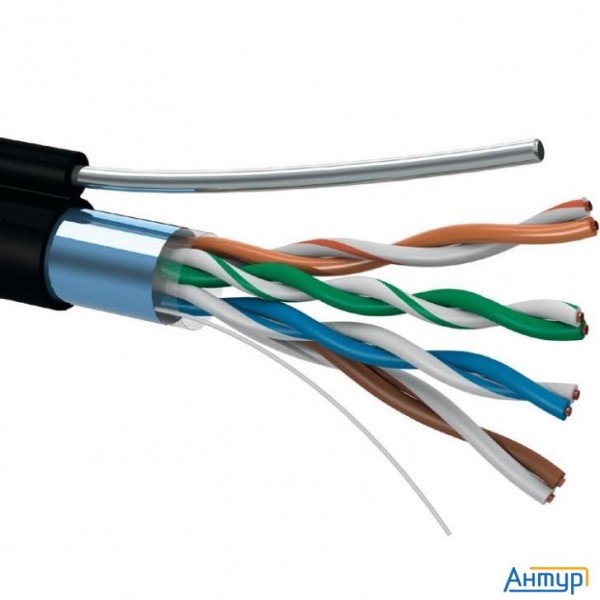 5bites Кабель Fs5505-305c(p)e-m Ftp / Solid / 5e / 24awg / Copper / Pvc(+pe) / Black / Outdoor / Mes