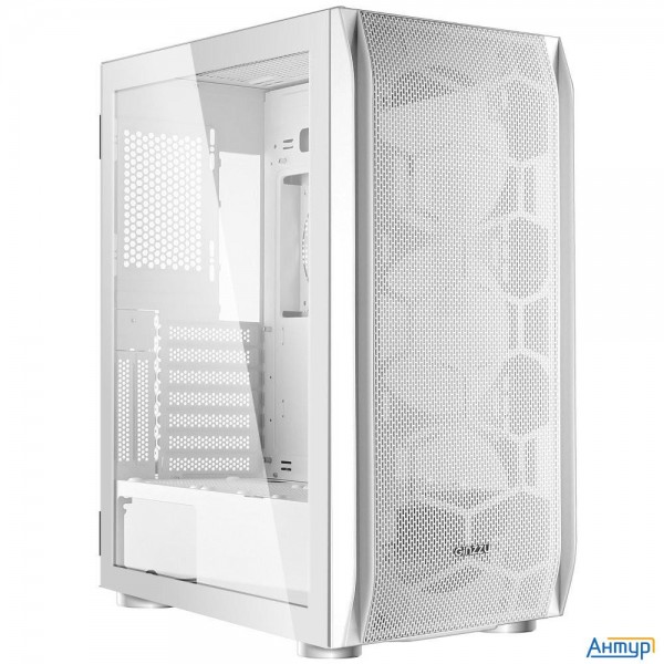 Ginzzu Gl 185 White боковая дверца закаленное стекло на петлях на магнитах