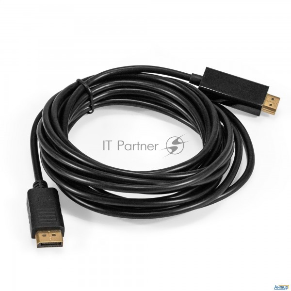 Exegate Ex294711rus Кабель Displayport-hdmi Exegate Ex-cc-dp-hdmi-5.0 (20m/19m, 5м, экран)