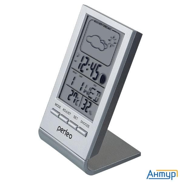 Perfeo Часы-метеостанция "angle", серебряный, (pf-s2092) время, температура, влажность, дата