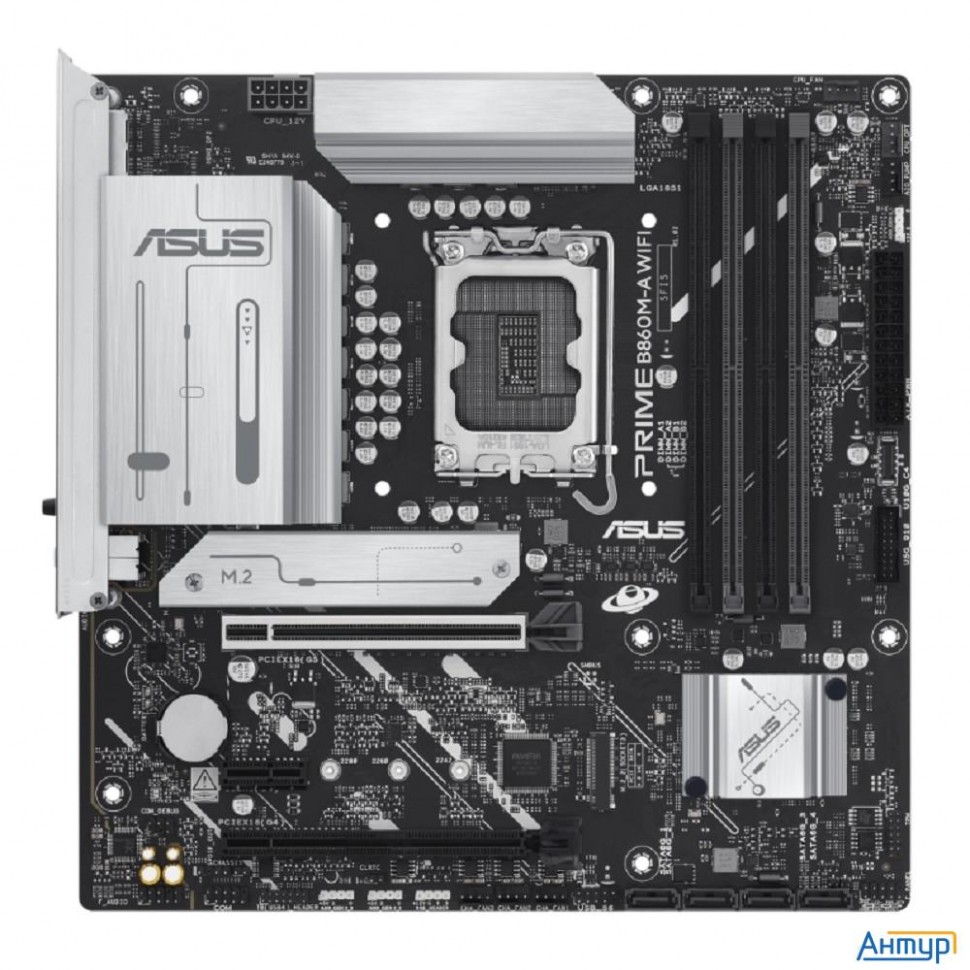 Asus Prime B860m-a Wifi (socket 1851, Matx, 4xddr5(256gb), Hdmi 2.1/dp, 1xpcie 5.0x16/1xpcie 4.0x16/