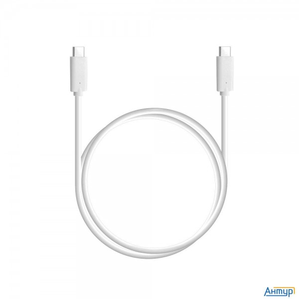 Кабель для зарядки Usb Type-c To Type-c Bion (cm/cm), 3a, 60w, 1м, белый [bxp-ccp-usbc-cmcm-1m-w]