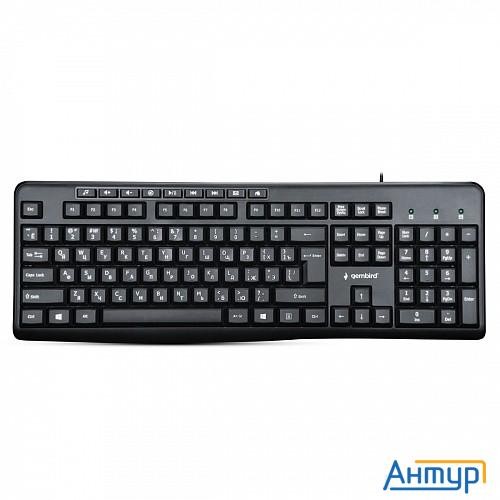Клавиатура Gembird Kb-8440m,{usb, черный, 113 клавиш, 9 кнопок управления мультимедиая, кабель 1,5м}