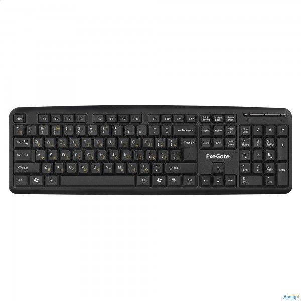 Клавиатура Exegate Ex293971rus Ly-331s (usb, полноразмерная, влагозащищенная, 104кл., Enter большой,