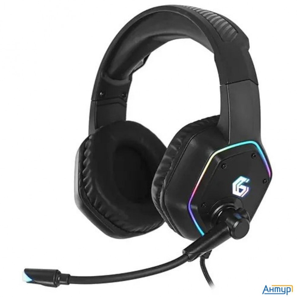 Gembird Mhs-gx15, мембр. 50 мм, подсветка, рег. гром., рег.оголовье, каб. 2,1 м