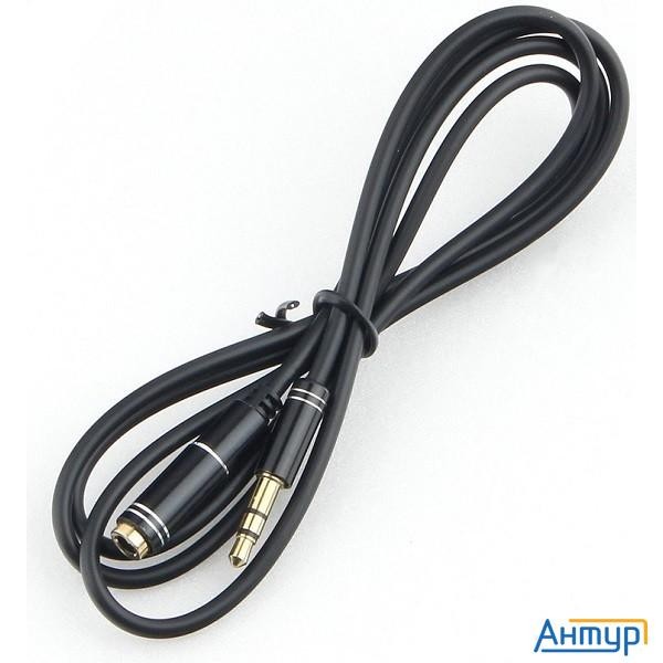 Кабель аудио удлинительный Cablexpert Ccab-02-35mf-3mb. 3.5 джек (m)/3.5 джек (f), черный, 3м, блист