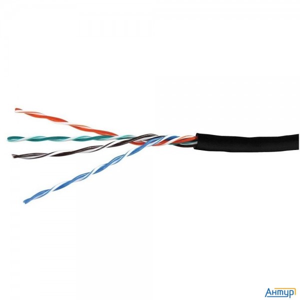 Кабель витая пара Bion Bcl-u5510-381 U/utp, кат.5e, 4x2x0,51 мм Awg 24, медь, одножильный, Pe, для в