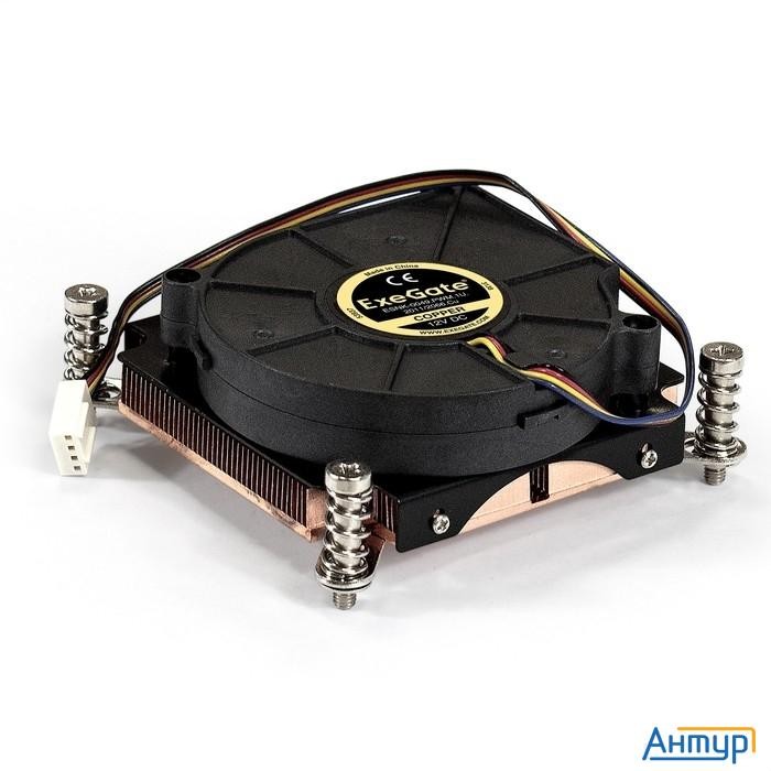 Exegate Ex286161rus Кулер Exegate Esnk-0049.pwm.1u.2011/66.cu (радиальный (улитка), медный, 1u, Sock