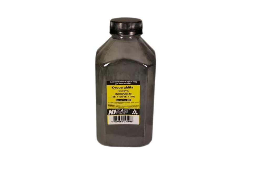 Тонер для Kyocera Tk-1160/tk-1170 Ecosys M2040/m2540 Bk, 290 г, банка Hi-black