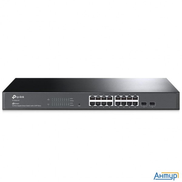 Tp-link Sg2218 Коммутатор Jetstream линейки Smart с 16 гигабитными портами Rj45 и 2 портами Sfp