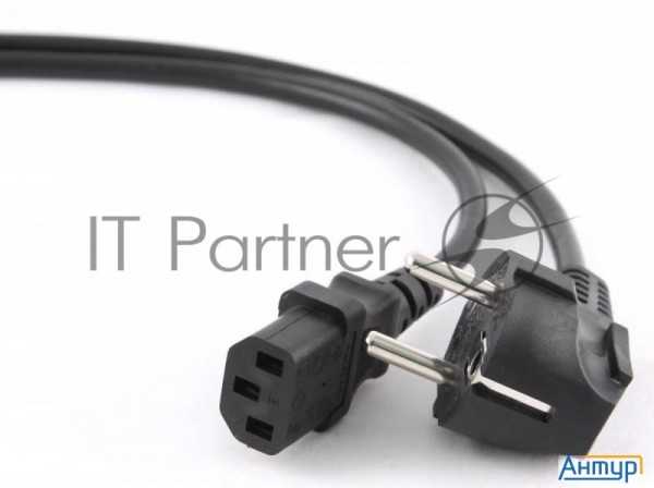 Кабель питания Gembird 1.8м, Vde(0.75мм), черный, с зазем., пакет Pc-186-vde