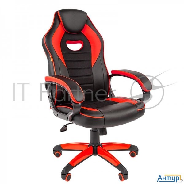 Офисное кресло Chairman   Game 16 Россия экопремиум черный/красный (7024557)