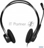 Наушники с микрофоном Logitech 960 черный 2.4м накладные оголовье (981-000100)