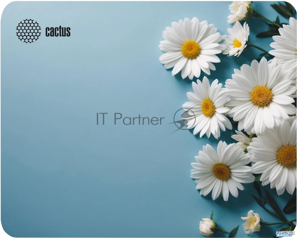 Коврик для мыши Cactus Daisies 250x200x3мм (cs-mp-d07s)