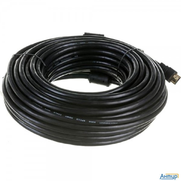 Proconnect (17-6110-6) Кабель Hdmi - Hdmi 2.0, 20м, Gold (zip Lock пакет)