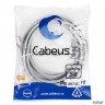 Шнур комм. Cabeus, кат. 5е, экр., F/utp, Rj45/rj45, Lszh, Awg24, 5м, серый