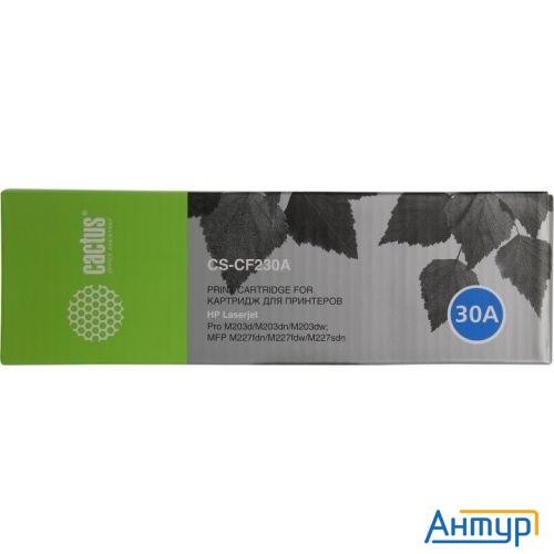 Cactus Cf230a Тонер-картридж для Hp Laserjet Pro M203/mfp M227, 1,6k с чипом