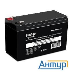 Exegate Es252436rus Аккумуляторная батарея  Exegate Special Exs1270, 12В 7Ач, клеммы F1