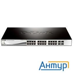 D-link Dgs-1210-28/me/fta1a управляемый  коммутатор, стальной корпус,  With 24 10/100/1000base-tx, W