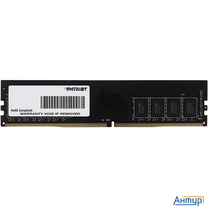 Память Ddr4 16gb 3200mhz Patriot Psd416g32002 Rtl Pc4-25600 Cl22 Dimm 288-pin 1.2В Single Rank