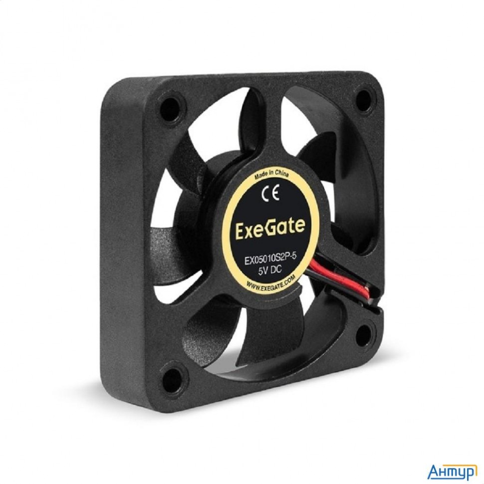 Exegate Ex295199rus Вентилятор 5В Dc Exegate Ex05010s2p-5 (50x50x10 мм, Sleeve Bearing (подшипник ск