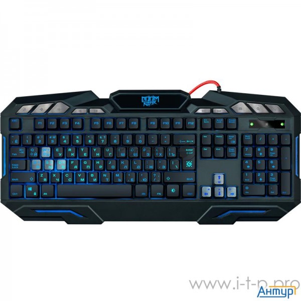 Defender Doom Keeper Gk-100dl Ru [45100] (Проводная игровая клавиатура, 3-х цветная,19 Anti-ghost)