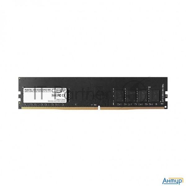 Модуль памяти Cbr Ddr4 Dimm (udimm) 16gb Cd4-us16g32m22-00s Pc4-25600, 3200mhz, Cl22, Single Rank