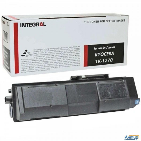 Тонер-картридж Integral Tk-1270 с чипом для Kyocera Ecosys Ma4000fx/ifx/x  (Европейская версия) (с ч
