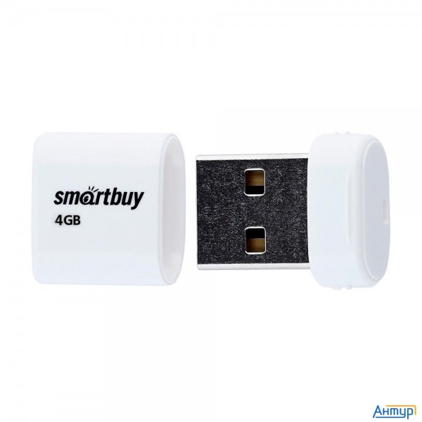 Smartbuy Usb Drive 4gb Lara White (sb4gblara-w)