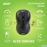 Мышь Acer Omr303 черный оптическая (1600dpi) беспроводная Usb (6but)