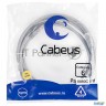 Шнур комм. Cabeus, кат. 6, неэкр., U/utp, Rj45/rj45, 250 МГц, Lszh, Awg24, 3м, серый