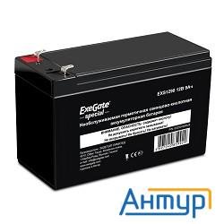 Exegate Es252438rus Аккумуляторная батарея  Exegate Special Exs1290, 12В 9Ач, клеммы F2
