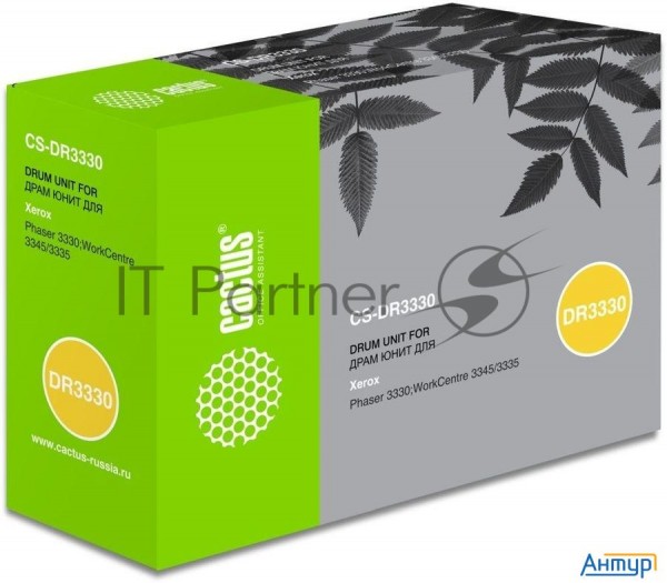 Блок фотобарабана Cactus 101r00555 Cs-dr3330 черный ч/б:30000стр. для Ph 3330/wc 3345/3335 Xerox