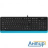 A-4tech Клавиатура + мышь A4 Fstyler F1010 Blue клав:черный/синий мышь:черный/синий Usb[1147546]