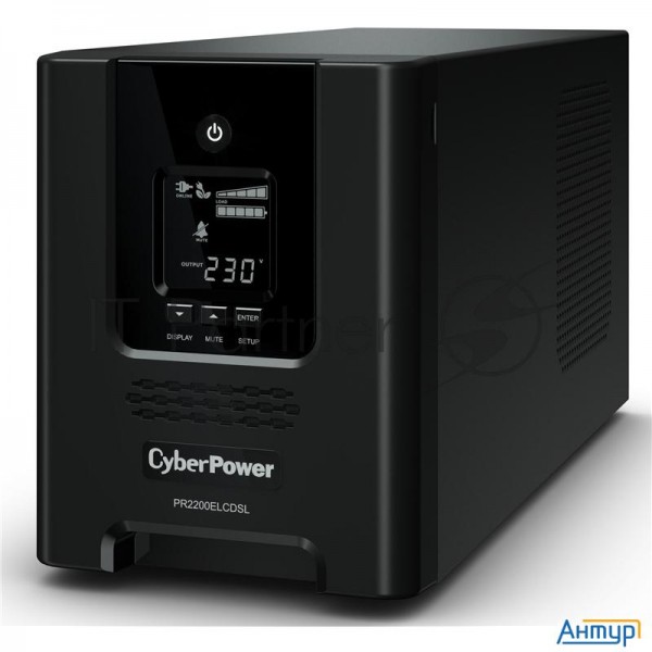Источник бесперебойного питания Cyberpower Pr2200elcdsl 2200va/1980w Usb/rj11/45 (9 Iec)