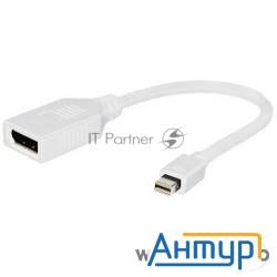 Переходник Gembird Переходник Minidisplayport - Displayport,  20m/20f, длина 16см, белый (a-mdpm-dpf