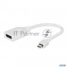 Переходник Gembird Переходник Minidisplayport - Displayport,  20m/20f, длина 16см, белый (a-mdpm-dpf