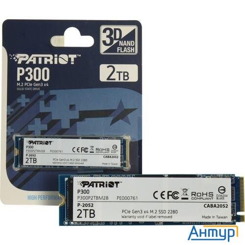 Накопитель Ssd Patriot Pci-e X4 2tb P300p2tbm28 P300 M.2 2280
