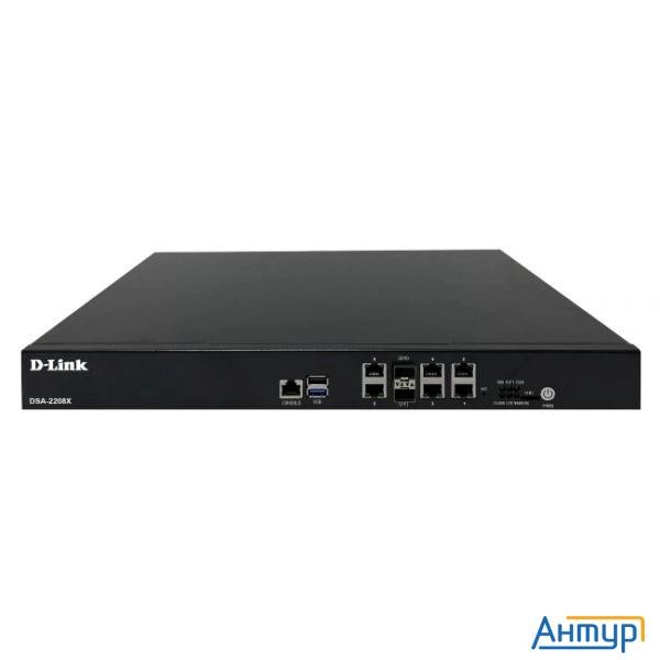 D-link Dsa-2208x/a1a Сервисный маршрутизатор с 6 настраиваемыми портами 10/100/1000base-t и 2 портам