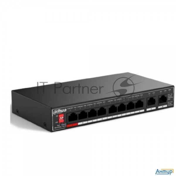 Dahua Dh-sg1010p 10-портовый гигабитный неуправляемый коммутатор C Poe, 8xrj45 1gb Poe, 2xrj45 1gb U