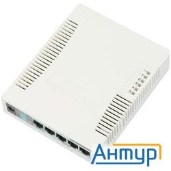 Mikrotik Rb260gs Routerboard 260gs 5-port Gigabit Smart Switch With Sfp Cage, Swos, Plastic Case, Ps