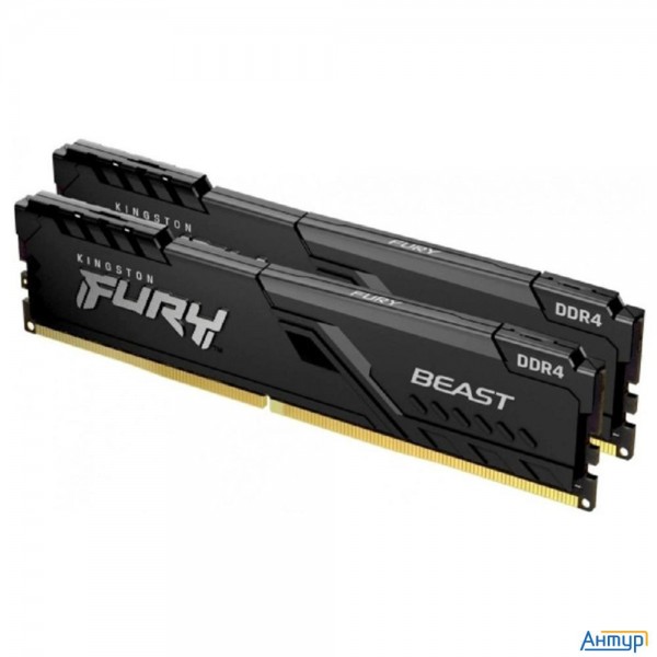 Kingston 32gb 3200mt/s Ddr4 Cl16 Dimm (kit Of 2) 1gx8 Fury Beast Black Kf432c16bb1k2/32wp (select Re