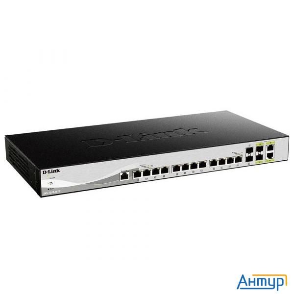 D-link Dxs-1210-16tc/b1a Proj Настраиваемый L2+ коммутатор с 12 портами 10gbase-t, 2 портами 10gbase