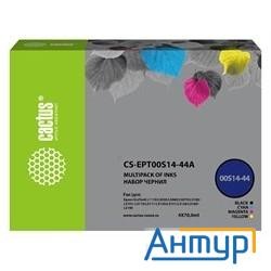Чернила Cactus Cs-ept00s14-44a голубой/пурпурный/желтый/черный набор 4x70 мл для Epson L1110 Ecotank