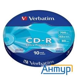 Verbatim Диск Cd-r 10шт. 52x 700mb, Shrink 43725