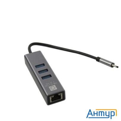 5bites Ua3c-45-12bk Кабель-адаптер Usb3.1 / 3*usb3.0 / Rj45 1g / Al / Grey